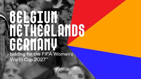 NLenFrance's tweet photo. #BNG2027 La Belgique, les Pays-Bas et l'Allemagne s'unissent pour une candidature commune de la Coupe du Monde Féminine 2027. Ensemble, nous poursuivons notre engagement pour soutenir et donner un maximum de visibilité au football féminin ⚽️. Nous sommes prêts à #BreakNewGround ! https://t.co/IjZk1xryDw