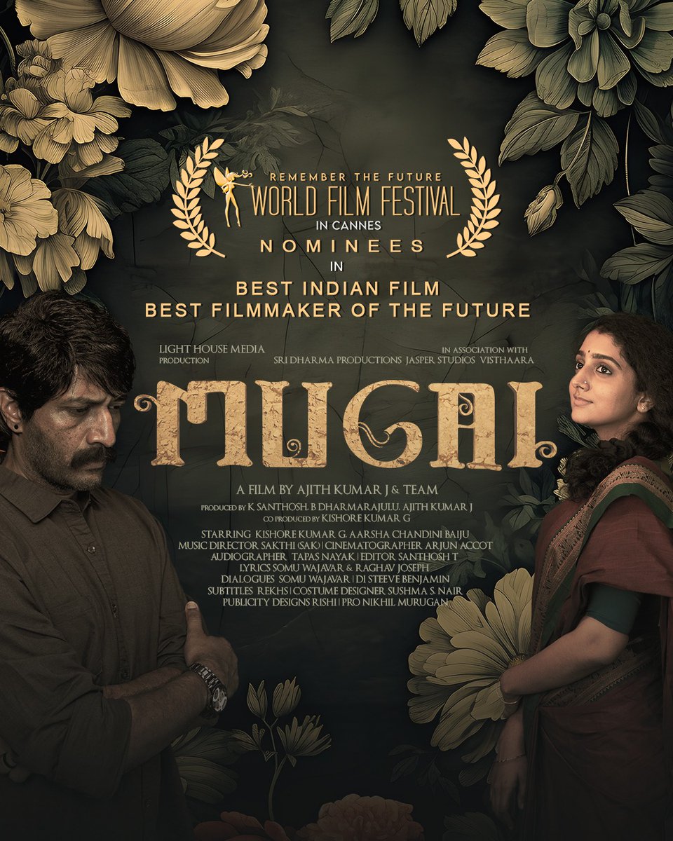 TheAuteur_Media's tweet photo. #Mugai starring Aadukalam #KishoreKumar @Aarsha_Baiju nominated in @worldfilmcannes in Two categories for Best Indian Film & Best Filmmaker of the Future.
Directed by @justinajith3 🎥
#LightHouseMedia @thondankani @saregamasouth @onlynikil https://t.co/SfQsTv797a