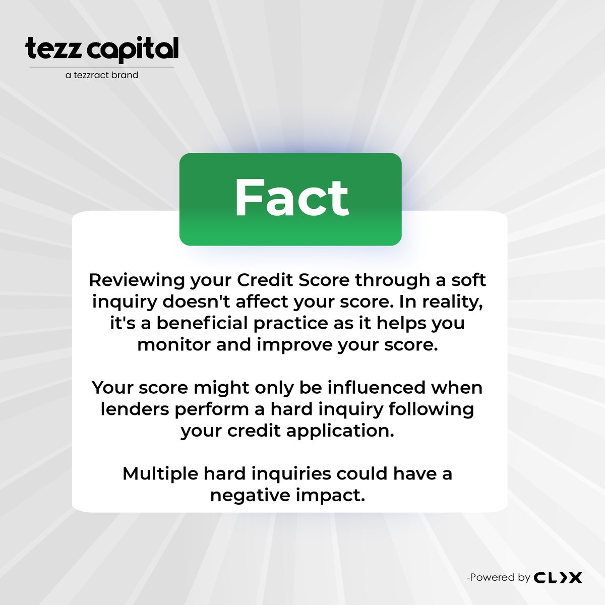Keeping an eye on your credit score isn't a negative habit; instead, it should be done routinely to assist you in monitoring and enhancing your score.
.
.
.
#TezzCapital #FinancialHealth #CreditMonitoring #SmartFinance #CreditScoreTips #loanservices #BusinessGrowth #ContactUs