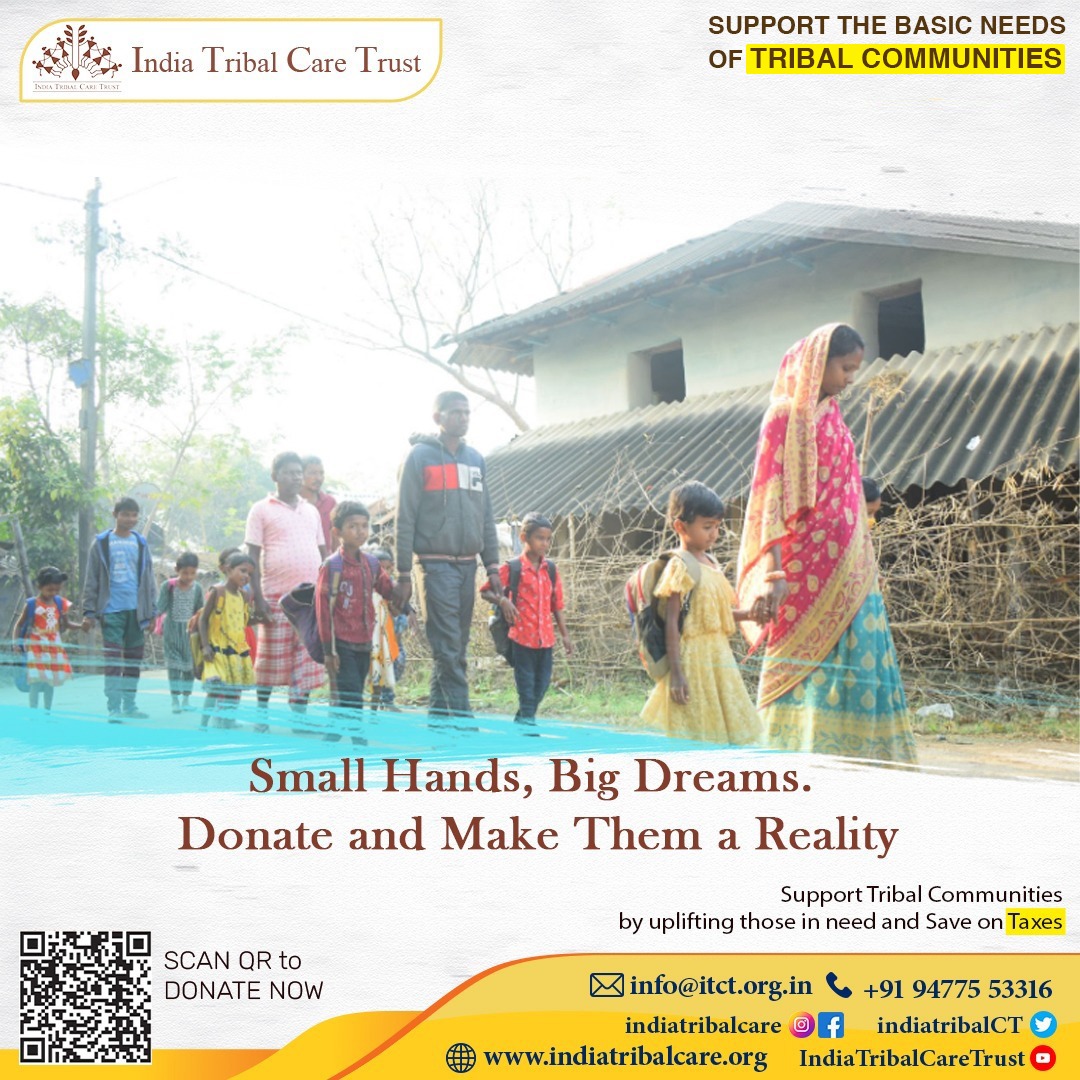 Help underprivileged communities to reach their full potential! Donate meals, supplies & hope.

Call us at  +919477553316
Click on this link to donate: indiatribalcare.org/donate

#DonateForITCT  #WeCare  #Empowerment  #BrighterFuture
