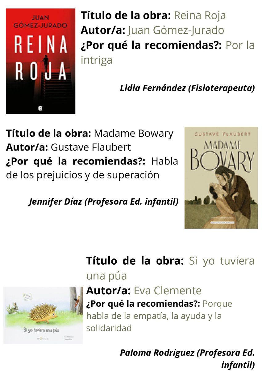 SMNARANCOAV's tweet photo. Feliz Día del Libro 2024
Hoy queremos compartir con vosotros este dossier de recomendaciones literarias del personal del centro. Entrevistadores: alumnado del Programa AVIS
#DiaDelLibro2024 #DíaDelLibro #ProgramaAvis
#SMNaranco #ColegioConcertado #ColegioPrivado #Oviedo #Asturias https://t.co/aU4rI6FLSb