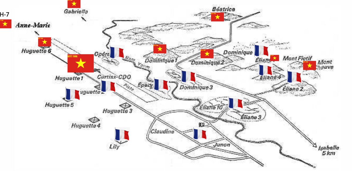 OTD #DBP70 Loss of H1 is knock-out blow. Huge chunk out of GONO. Gives VM control of most of airstrip - which is major supply drop zone. GONO now too small in area to be resupplied from the air. Opera will also need to be abandoned. de Castries orders H1 to be recaptured now.