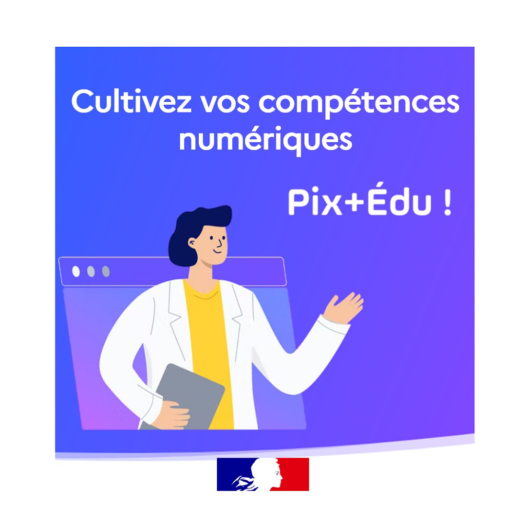 Eduscol's tweet photo. 🎯 Testez et développez vos #CompétencesNumériques avec Pix+Édu !

Pix+ Édu vous permet grâce à des défis ludiques et formateurs de vous auto-positionner, d’approfondir vos compétences et de valider votre niveau de maîtrise avec un parcours bilan.

☑ https://t.co/TOSP6CDZRs https://t.co/kAL6kt6G8U