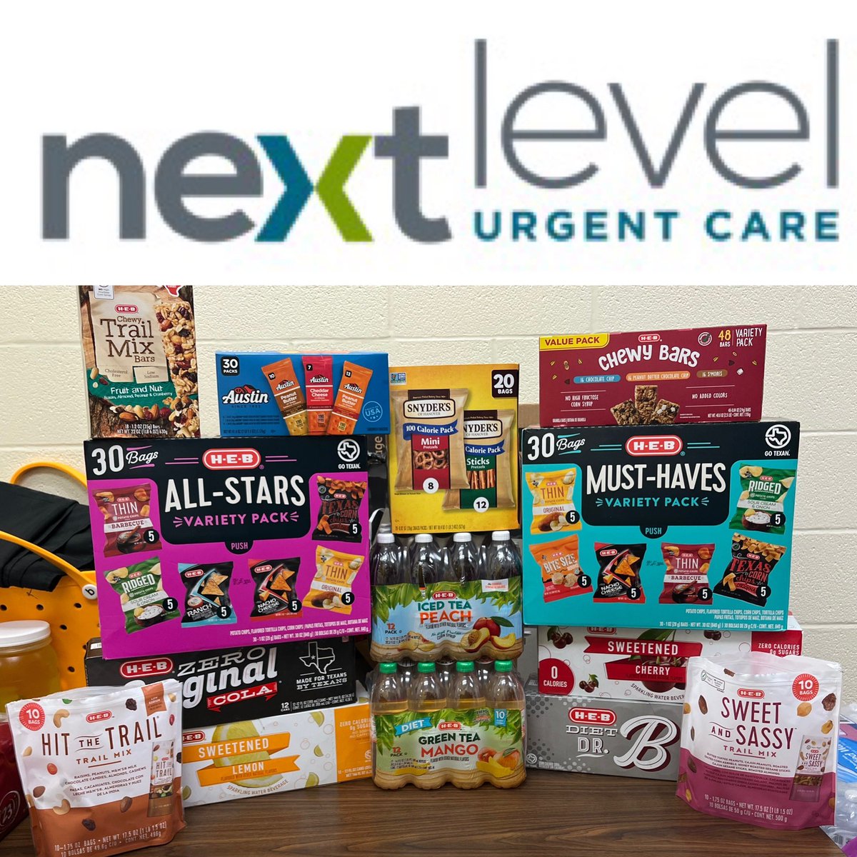 Thank you @Nextleveluc Stevens Ranch for sponsoring our teacher snacks for #STAAR testing! #teacherlove @NISDBernal