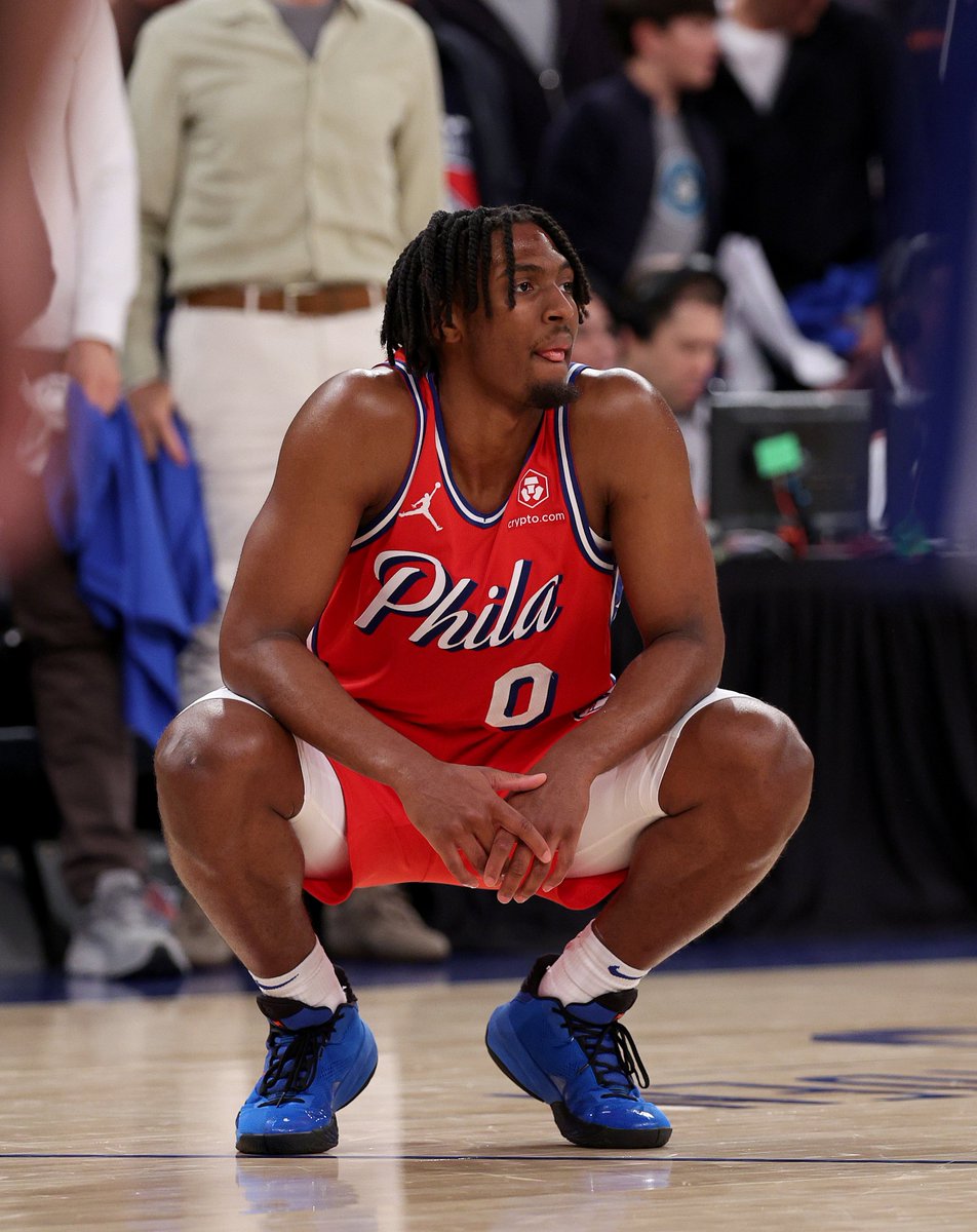 “I am not going to complain about officiating in the 1st quarter , 2nd quarter, 3rd quarter. That play at the end where Jalen Brunson pulls the jersey – it was more egregious than the James Bradberry call in the Super Bowl.” - @asalciunas975 📸Elsa/Getty Images