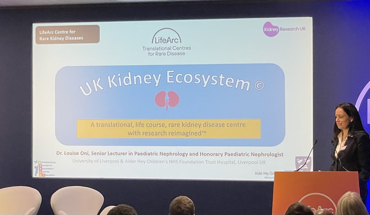 @louise_oni showcasing collaborative spirit of the UK Kidney Ecosystem. #RareDiseaseNI #RenalResearchNI looking forward to helping drive forward research as part of the newly funded @lifearc1 @Kidney_Research Centre for #RareKidneyDisease @NIKRFcharity @NI_RDP @CPH_QUB