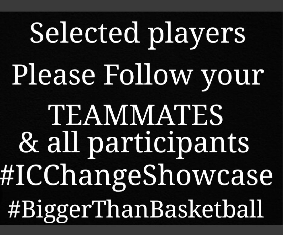 The connections you make in your life are important. The #ICChangeShowcase wants to see you shine and make it #BIGGERTHANBASKETBALL. Follow your teammates and other selected participants at the #NortheastOhio #BasketballShowcase so that when we all connect on June 15th, you'll…