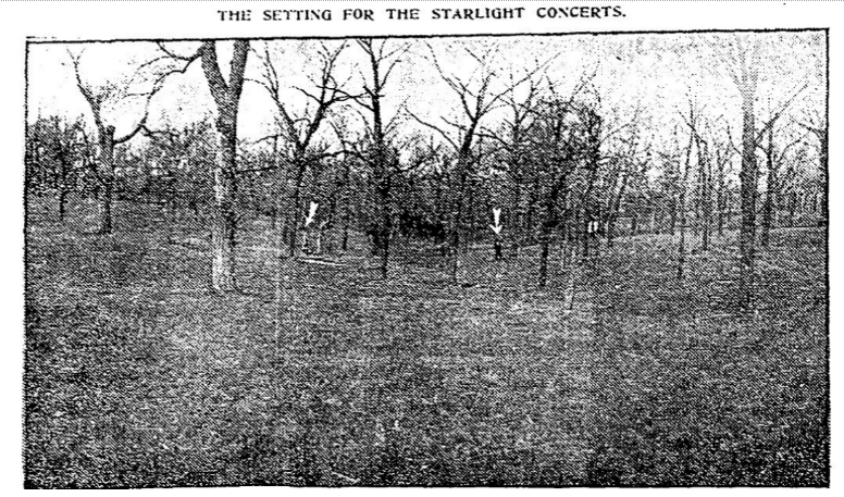 KansasCity100's tweet photo. A place in #SwopePark has been designated for an amphitheater to hold Starlight concerts. https://t.co/oiHaLP8VRP