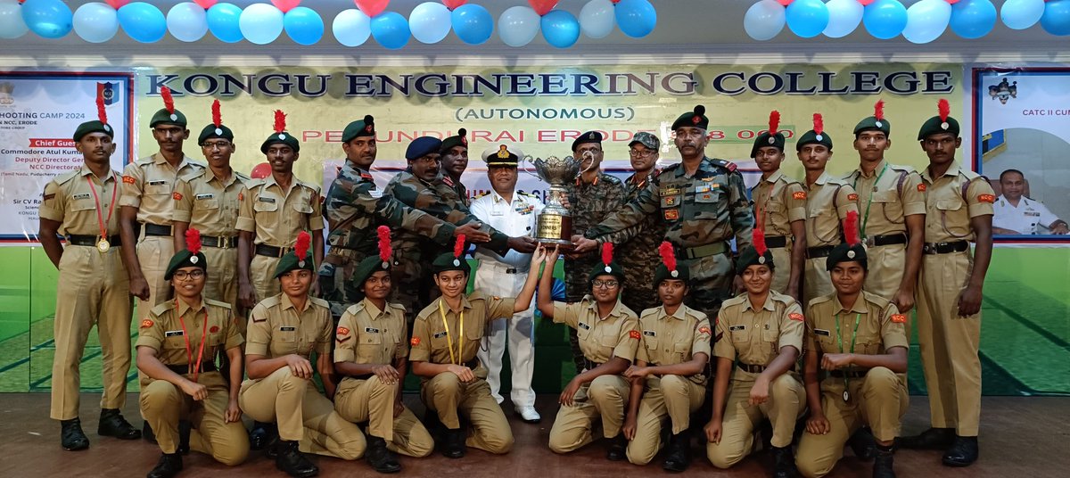 KASC Cadet Received Silver in State Level

CPL RISHIGANDH G from 4 TN Battalion NCC Unit (SF), Kongunadu Arts and Science College (Autonomous) has Received Silver medal(3P Event) in NCC Inter Group Competition for Riffle shooting 2024 which will be held at Kongu Engineering.