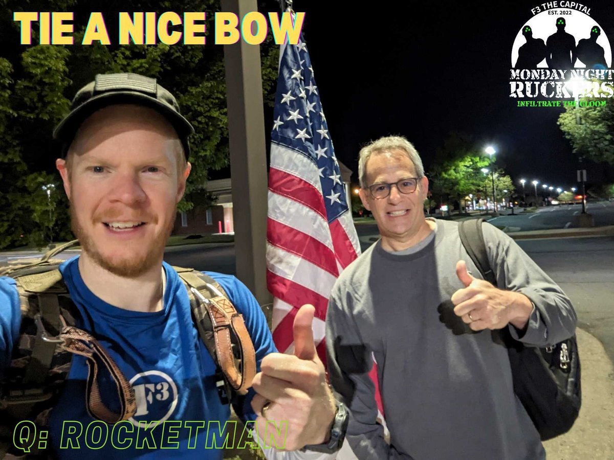 F3TheCapital's tweet photo. Some nice distance on some Monday night #rucking #F3Ruck https://t.co/BGTSPUyGxe