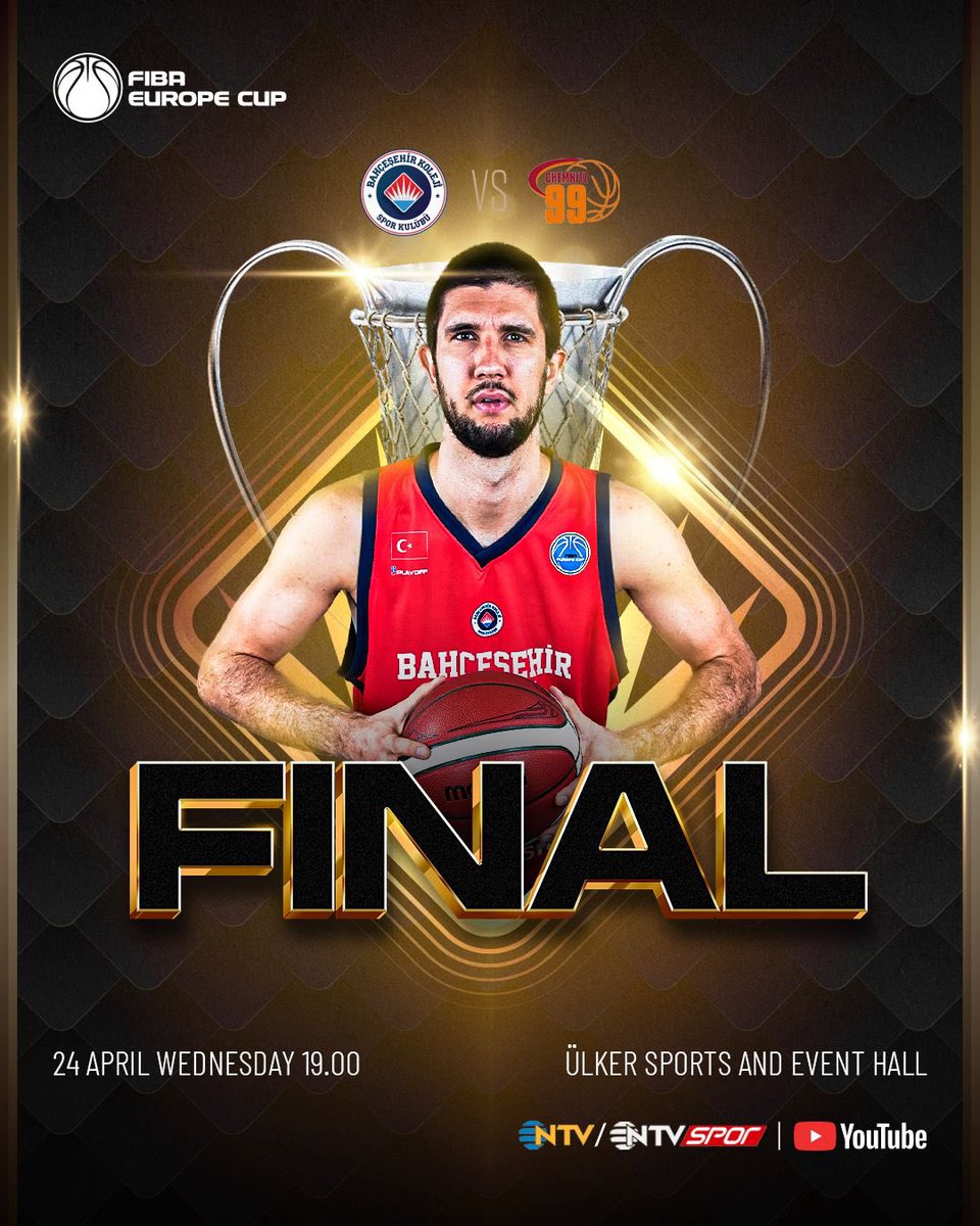 Özlem Koç (@koccozlem) on Twitter photo Büyük Bahçeşehir Ailesi yarın tek yürek <a href="/BKBasketbol/">Bahçeşehir Koleji Spor Kulübü</a> takımımızı destekleyeceğiz ve hep birlikte kupayı kaldıracağız 💙❤️
<a href="/bbegumyucel/">Begüm Yücel</a> <a href="/mustafakocakbk/">Mustafa Koçak</a>
🏆 #FIBAEuropeCup finali ikinci maçında yarın 𝐒̧𝐀𝐌𝐏𝐈̇𝐘𝐎𝐍𝐋𝐔𝐊 için parkeye çıkıyoruz!
📆 24 Nisan 2024
🆚 Büyük Bahçeşehir Ailesi yarın tek yürek <a href="/BKBasketbol/">Bahçeşehir Koleji Spor Kulübü</a> takımımızı destekleyeceğiz ve hep birlikte kupayı kaldıracağız 💙❤️
<a href="/bbegumyucel/">Begüm Yücel</a> <a href="/mustafakocakbk/">Mustafa Koçak</a>
🏆 #FIBAEuropeCup finali ikinci maçında yarın 𝐒̧𝐀𝐌𝐏𝐈̇𝐘𝐎𝐍𝐋𝐔𝐊 için parkeye çıkıyoruz!
📆 24 Nisan 2024
🆚