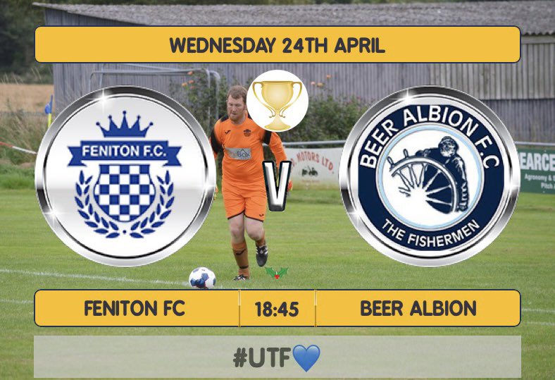 ⚽️ 𝐔𝐏 𝐍𝐄𝐗𝐓! 👊🏻 Beer Albion are the visitors to Acland Park tomorrow night as we look to bounce back from Saturday…

Come down & support the Fenny boys! 🗣️

🔵 Fenny 1sts
🆚 @BeerAlbionFC
🏟 Acland Park
⏰ 18:45 KO
🏆 @devondfl 

#UTF💙