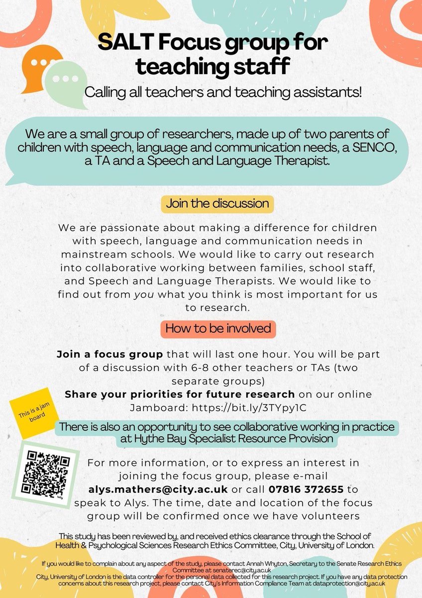 Are you a teacher or teaching assistant working in Folkestone or Dover?  Have your say into future research by joining a focus group, or adding to our Jamboard bit.ly/3TYpy1C  <a href="/StellaMarisCPS/">Stella Maris Catholic Primary School</a> <a href="/SeabrookCEP/">Seabrook Church of England Primary School</a> <a href="/CheritonSchool/">Cheriton Primary School</a> @Turnerschoolsuk @MarysCEP <a href="/StEanswythe/">St Eanswythe's PS</a> <a href="/CityLCS/">City Language & Communication Science</a>