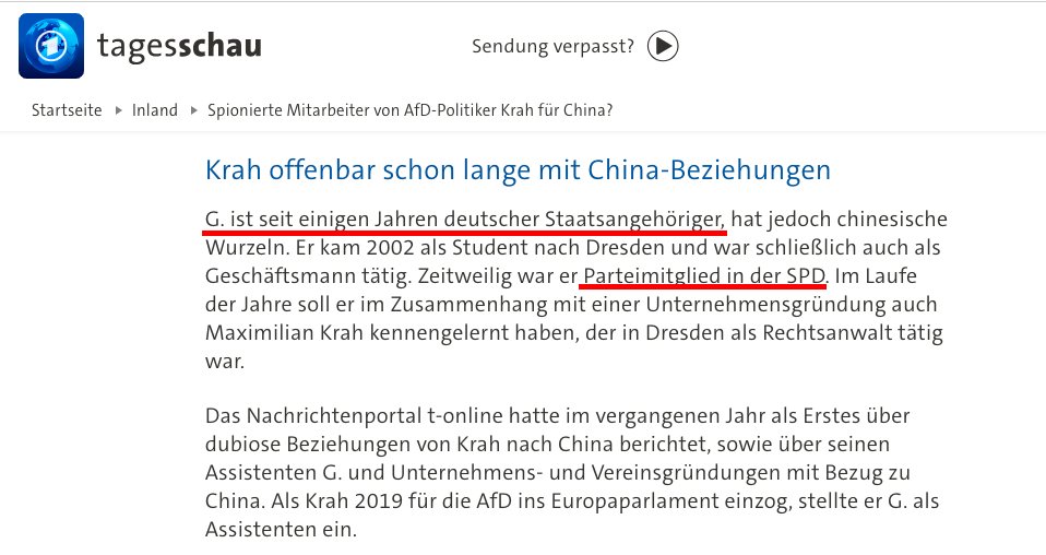Der festgenommene Neudeutsche und Mitarbeiter von Max #Krah war übrigens #SPD-Mitglied! Merke, @KrahMax: Traue niemals einem Sozen! 😂 via/ @Dumb__Trump