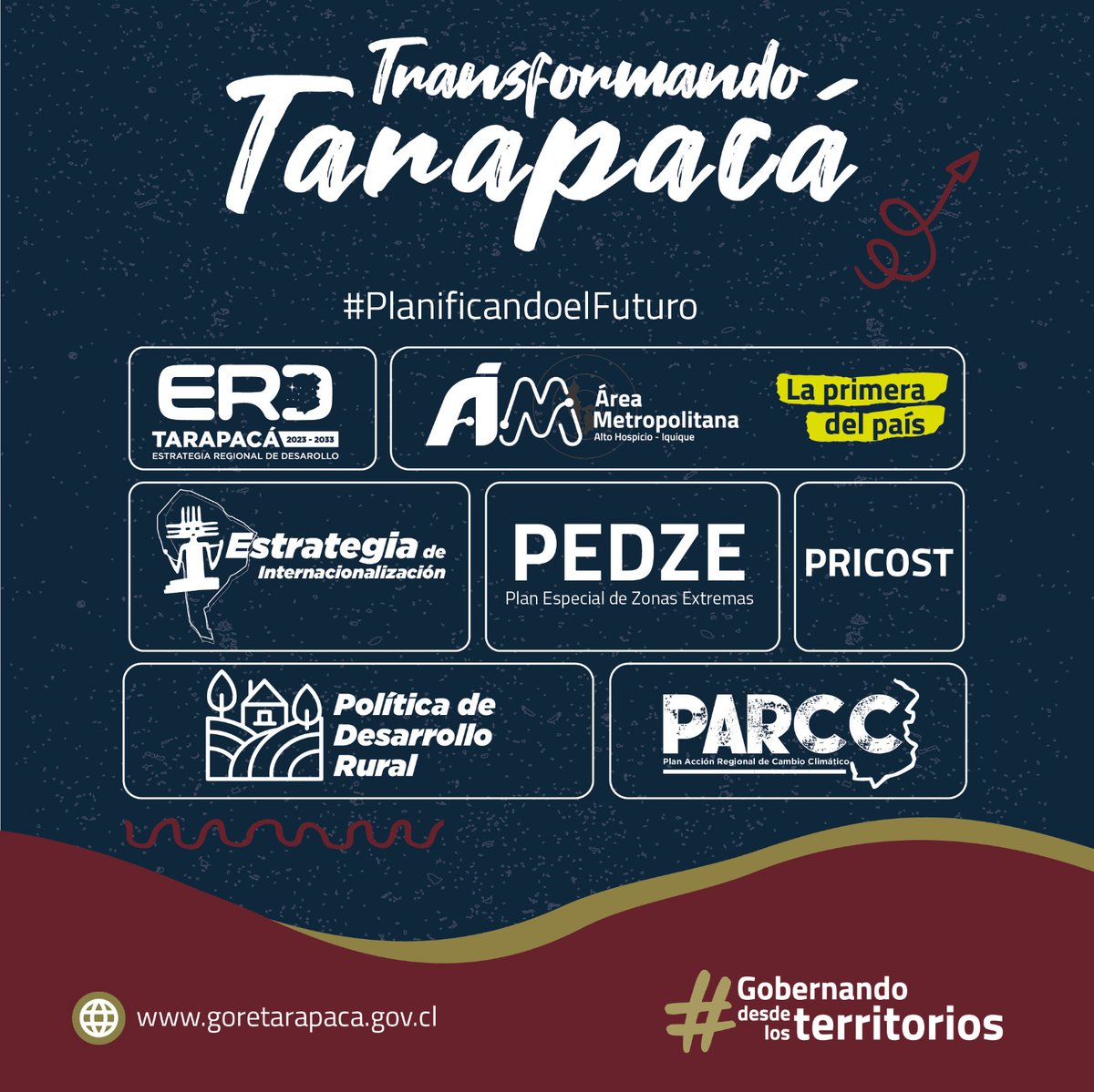 #Aniversario🥳 Hace 31 años, un 23 de abril de 1993, nace @Gore_Tarapaca, una institución integrada por personas que han dejado su aporte en la historia regional. Saludamos, en nombre del Gob. @JMCarvajalG, a todo el #EquipoGORE y destacamos su compromiso y profesionalismo.🤗