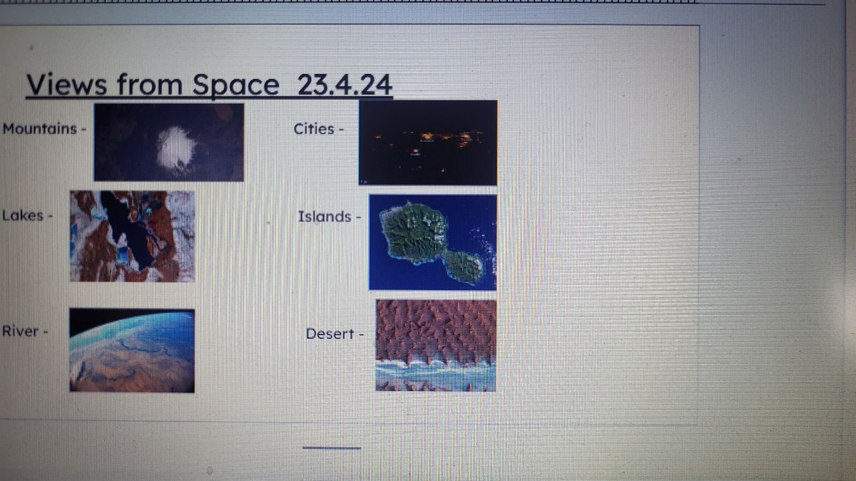 Primary 7 upping the science today when they began learning about NASA's plan to settle on the moon by 2030! They have been looking at amazing photographs of Earth from space & creating their own documents recording their learning #STEM #creativelearning