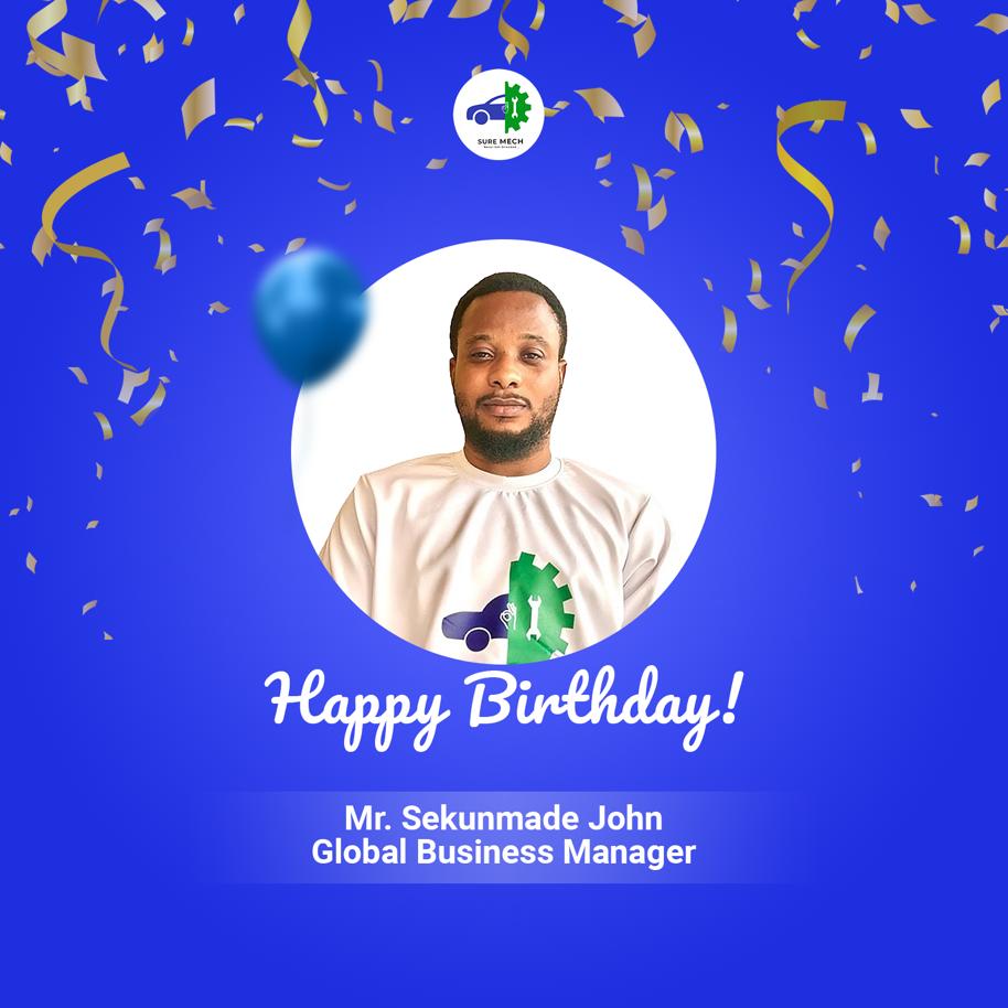 🎉 Happy Birthday to our amazing Global Business Manager! 🎈 Your leadership and dedication are truly appreciated by the entire SureMech team. Wishing you a day filled with joy and laughter! 🥳 #HappyBirthday #SureMechTeam