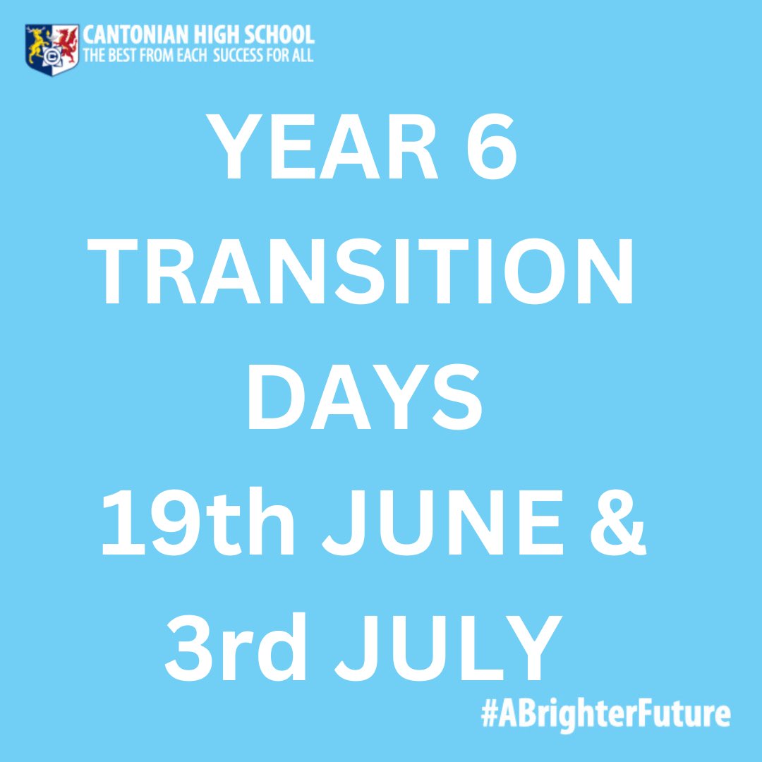 Dates for the diary 🗓️ All Parents that have accepted a place will be notified by post. #ABrighterFuture ☀️☀️☀️☀️🎓🎓