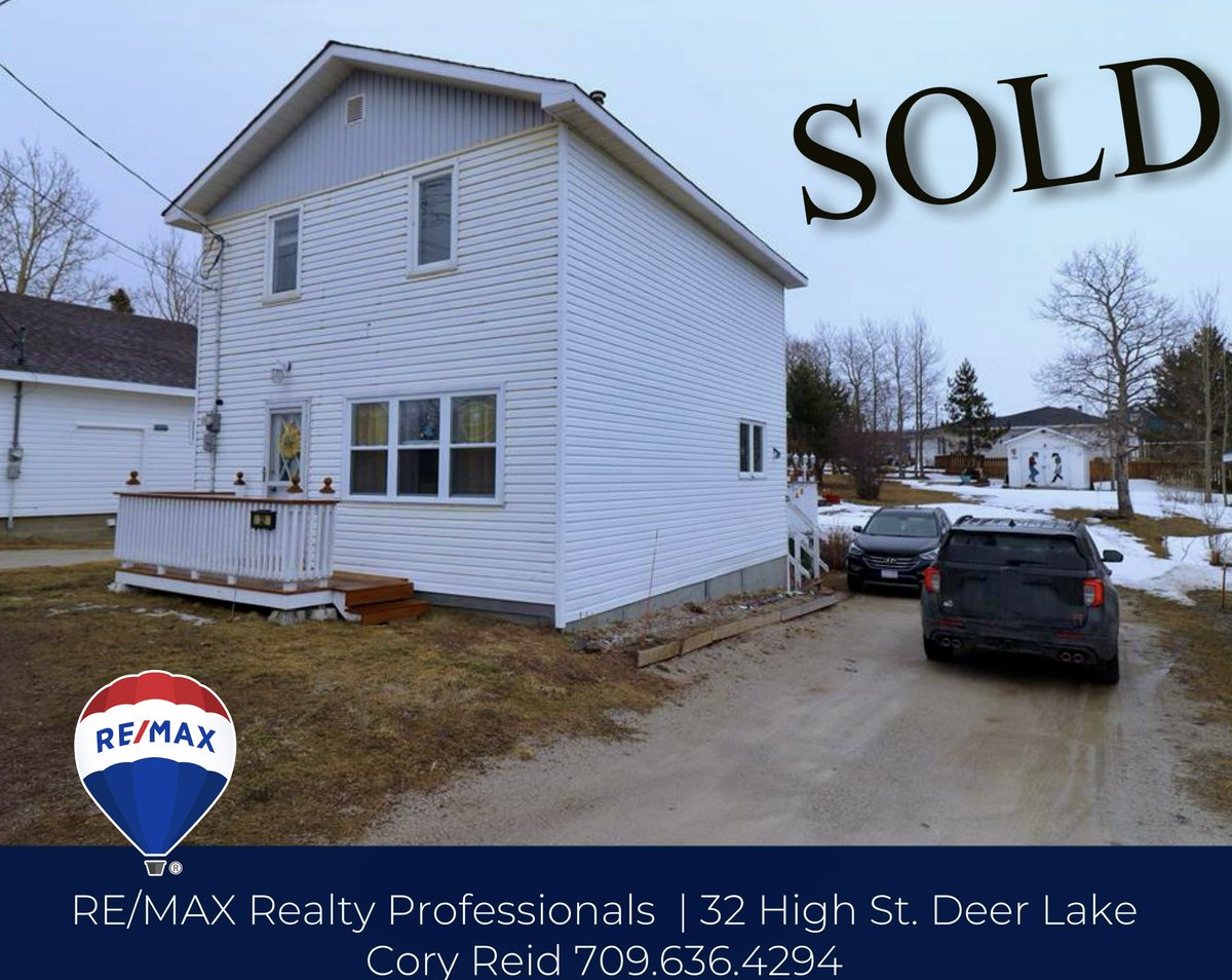 🏡 🔑 ❗️S O L D ❗️🔑🏡
32 High Street  - Deer Lake 
Call 📱 today & let me go to work for you!
Cory Reid RE/MAX | REALTOR® 
709.636.4294
#coryreidremaxrealtor #remax_deerlake #coryreidremax #remaxagent #REMAXCanada  #deerlakenl #sold2024 #howleynl