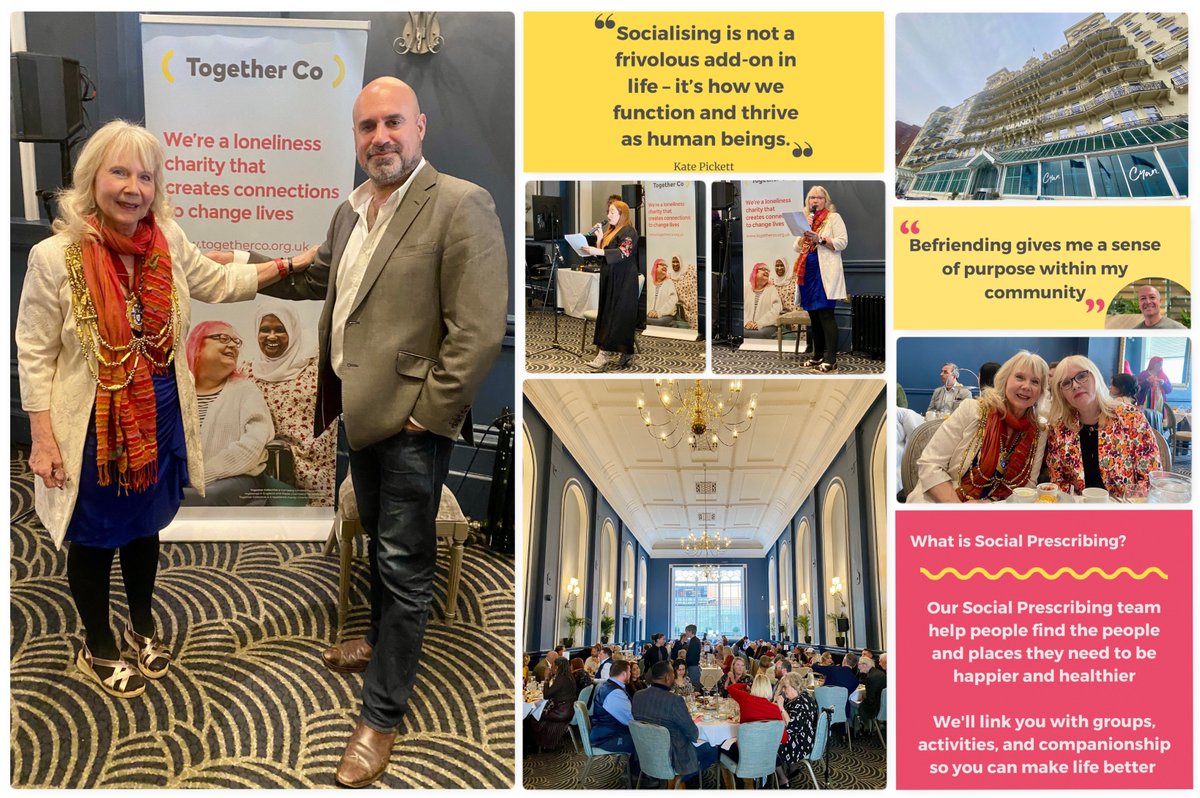 Wonderful afternoon celebrating @GrandBrighton's 160th birthday with 160 cream teas, all for brilliant @HelloTogetherCo! Congrats @AprilBrighton, Mayor @jacquelquinn & Team for another superb event, bringing people together & forging connections. Very proud ambassador. #Brighton