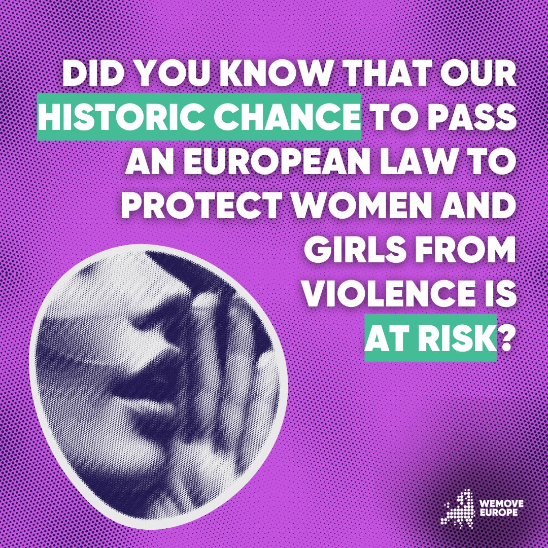 wemoveEU's tweet photo. If this Directive is not approved &amp; goes back to negotiation, there won't be time to pass it before the #EPElection. And we don't know how the Parliament will look like then.

If you care about the safety of all women &amp; girls in EU, sign now! #VAW
️✍️https://t.co/LgHY8PtF10 https://t.co/9asR98feA7