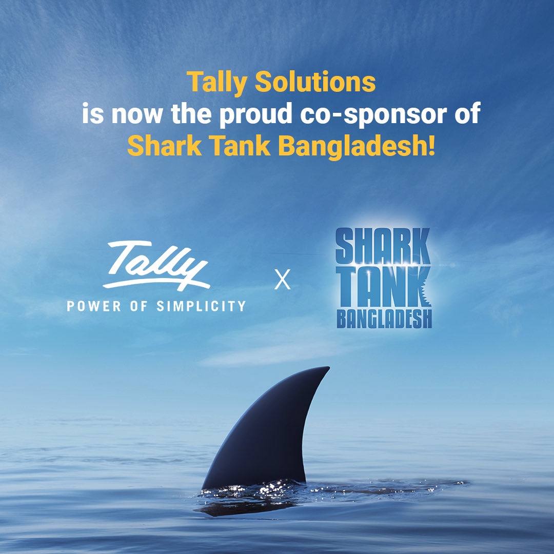 tallysolutions's tweet photo. We are proud to announce our co-sponsorship for the first edition of Shark Tank Bangladesh! 
With this partnership, we strengthen our commitment to innovation and the growth of MSMEs. 🦈🌱

#TallyXSharkTank #SharkTankBangladesh #Innovation #MSME https://t.co/F5CDGZGm2T