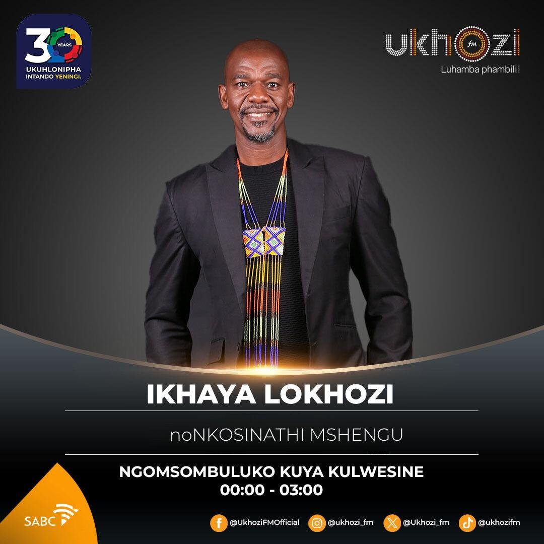 Ikhaya LoKhozi noNkosinathi @drlvmshengu kusukela ngo-00:00-03:00
ukhozifm.co.za 
#IkhayaLoKhozi #UkhoziFM