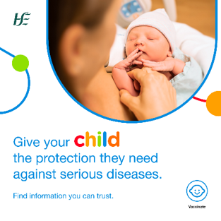 It is European Immunisation Week. There is no better time to get your child's vaccine schedule back on track. Protect your child without worry. Get them vaccinated today. Visit our website to learn more about the childhood immunisation programme at immunisation.ie