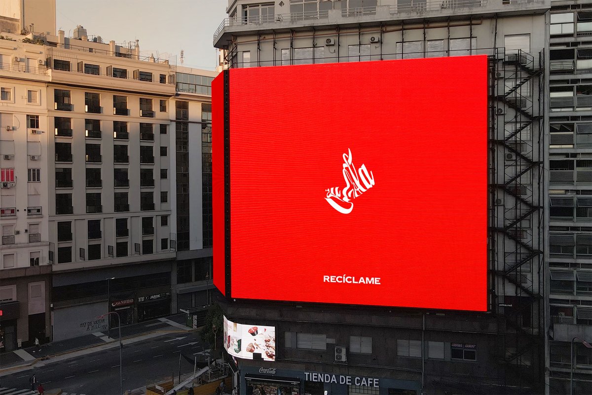Coca-Cola crushed its cans for series of ‘Recycle Me’ billboards: tinyurl.com/3a55husj