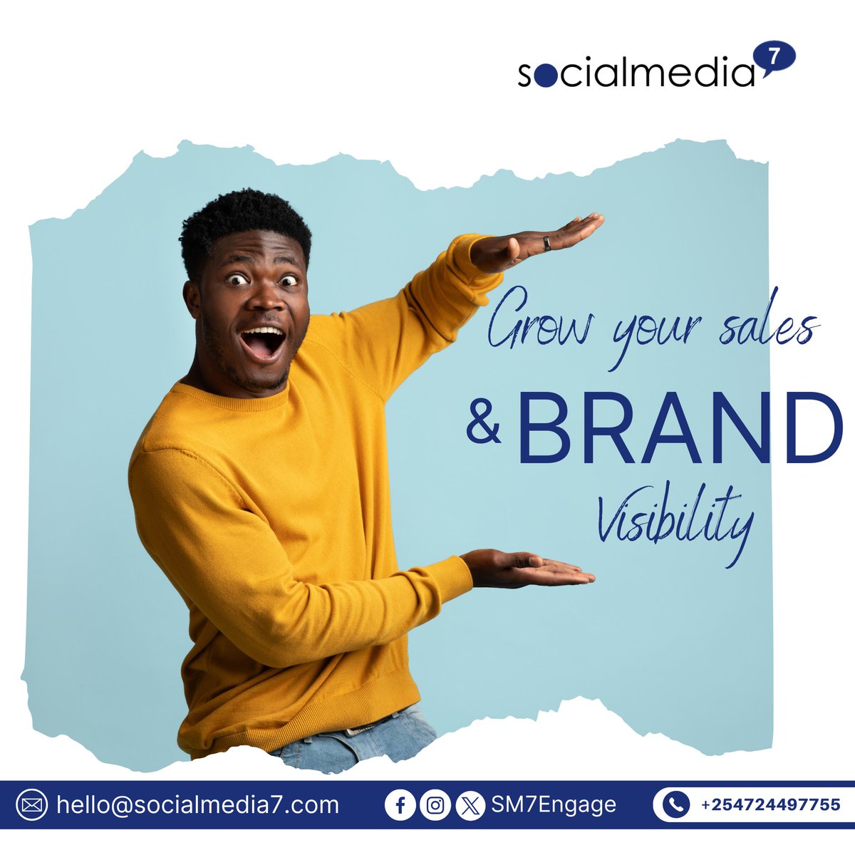SM7Engage's tweet photo. Let's turn the tide! 🚀 At SocialMedia7, we specialize in boosting engagement and getting your brand the recognition it deserves! 🌟
🌐 Visit https://t.co/OWTYqT5eQs 📞 Call us at +254724497755 📧 Email: hello@socialmedia7.com
#SocialMediaSuccess #EngagementBoost https://t.co/IDPCrTDWGj