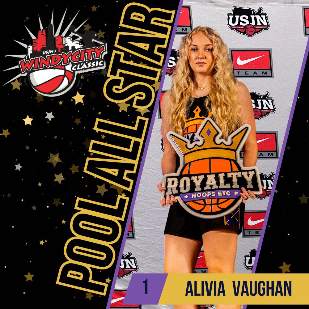 You thought we were finished? 👀😮‍💨

Another <a href="/USJN/">USJN</a> All Star recognition for our pool to 2025 <a href="/AliviaVaughan/">Alivia Vaughan</a>.😤

5’11 GUARD. 3 level scorer. Can defend, push the ball, &amp; pass well, too. Led us in scoring all tournament. 😈

Congratulations, Liv! 👑👏🏽🔥

#GetBusy