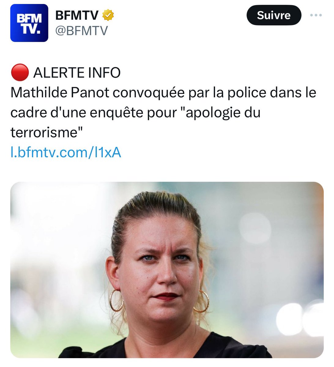 Ils sont devenus fous. Maintenant, les macronistes font convoquer par la police une présidente de groupe parlementaire pour avoir appelé à la paix à Gaza. Soutien à notre présidente @MathildePanot.