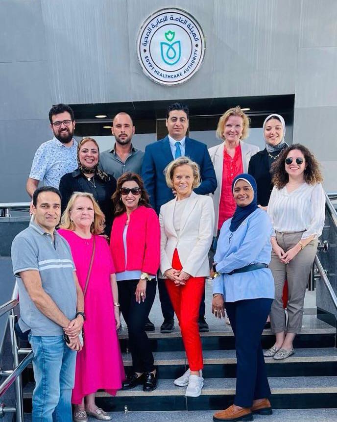 NorwayinEgypt's tweet photo. Nordic consular trip to #Sharmelsheikh
Fruitful meetings with tour operators, hospitals, lawyers, and Egyptian authorities. 

📷Here from a visit to Sharm el-Sheikh International Hospital. #NordicCooperation #Egypt https://t.co/3U9eyme7ZZ