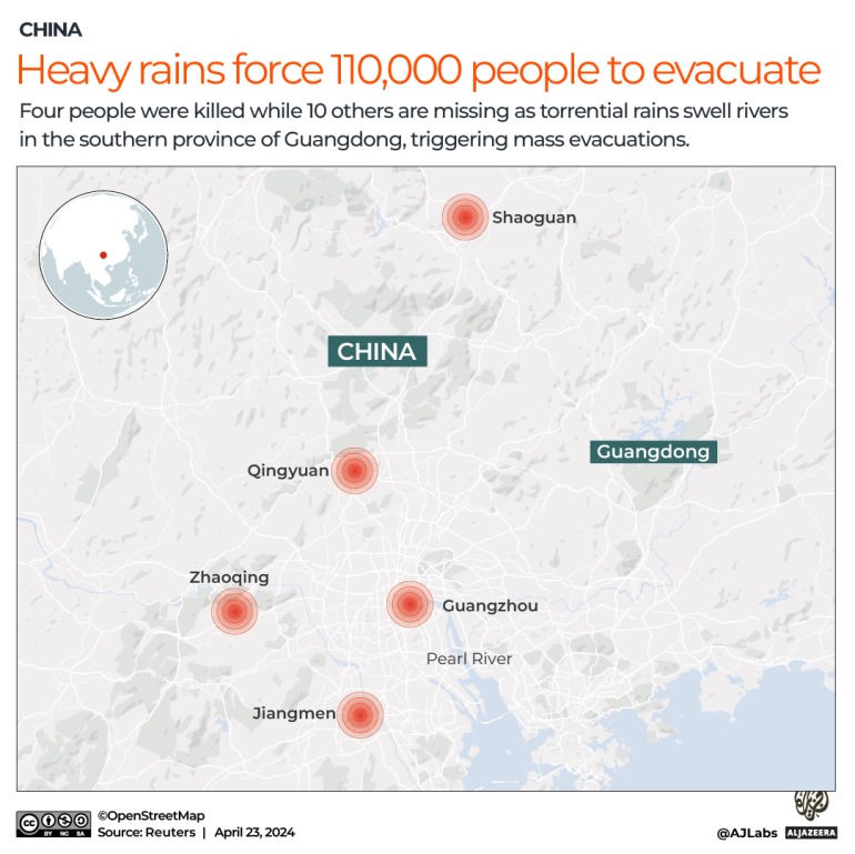 📌Çin - Guangdong'da fırtınadan ötürü 100bin kişi tahliye edildi. En az 4 kişi öldü, 10 kişi ise kayıp. 25bin kişi sığınaklarda, 127 milyon kişi risk altında.
📌🚨1959'dan beri ülkedeki en şiddetli felaket. (AlJazeera)

#chinafloods #chinatravel #rainstorm #GuangdongFloods