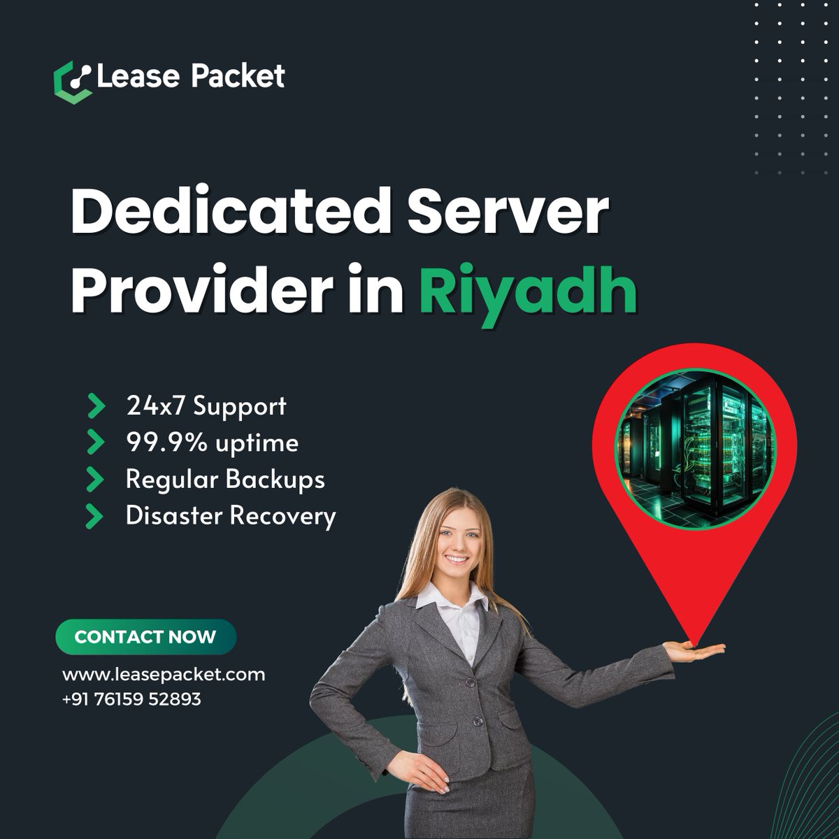 Your search for the best dedicated server provider in Riyadh comes to an end at Lease Packet. Visit our website today to get best deals on managed cloud server in Riyadh.
#server #cloudserver #webserver #linuxserver #windowsserver #cloudcomputing #datacenter  #riyadh #leasepacket