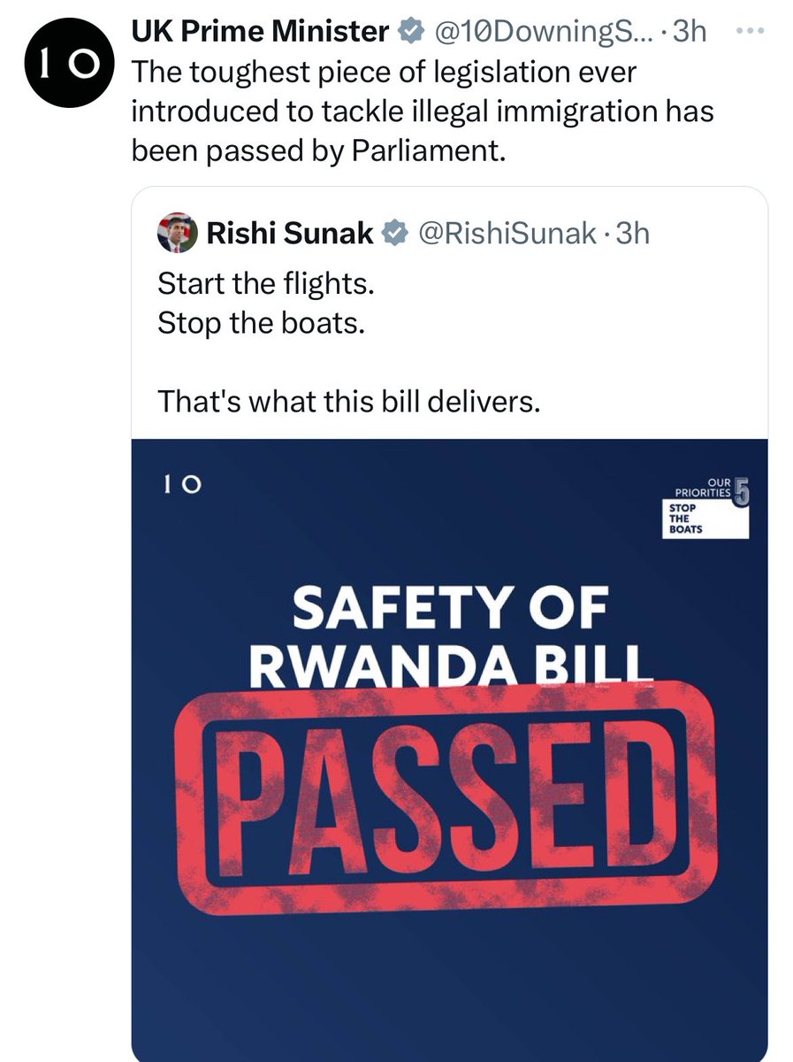 I thought this legislation was just about declaring Rwanda a safe county to send those in need of asylum to? What's tough about that, unless it isn't safe?