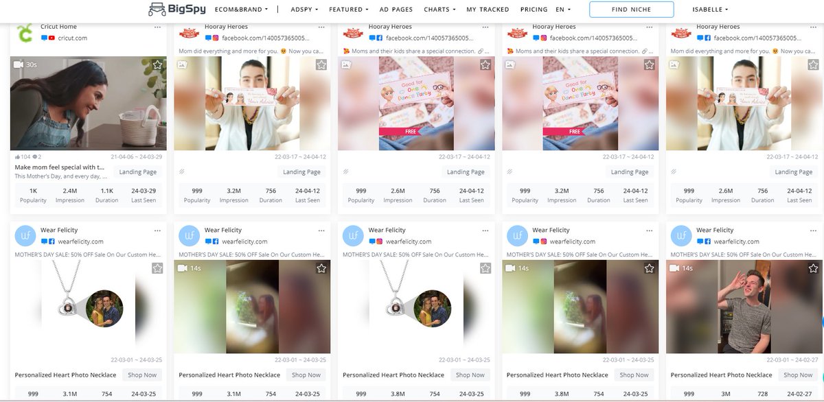 BigSpyOfficial's tweet image. Do you know what are the evergreen niches for Mother&apos;s day?
According to #BigSpy ad creative database, all the ad creatives of the following personalized niches in the picture have been running for over 2 years!
Check more ideas👇🔍
bigspy.com/?fpr=set
#facebookads #adspytool