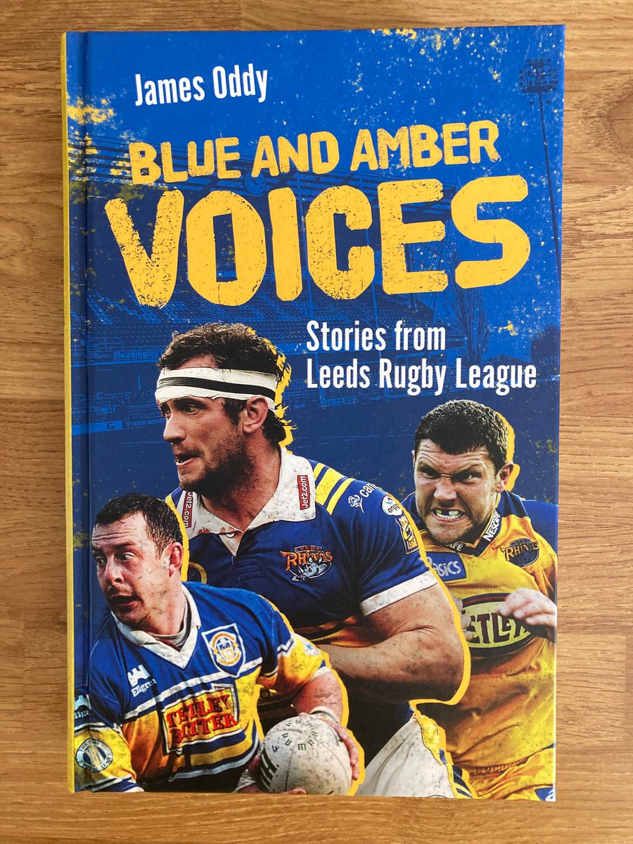 Just taken delivery of this by James Oddy - a collection of @leedsrhinos stories by players from Andrew Ettingshausen to Iestyn Harris, @RLBarrieMc10 to @JamiePeacock10 and Adrian Morley to Lois Forsell. Looks a great read