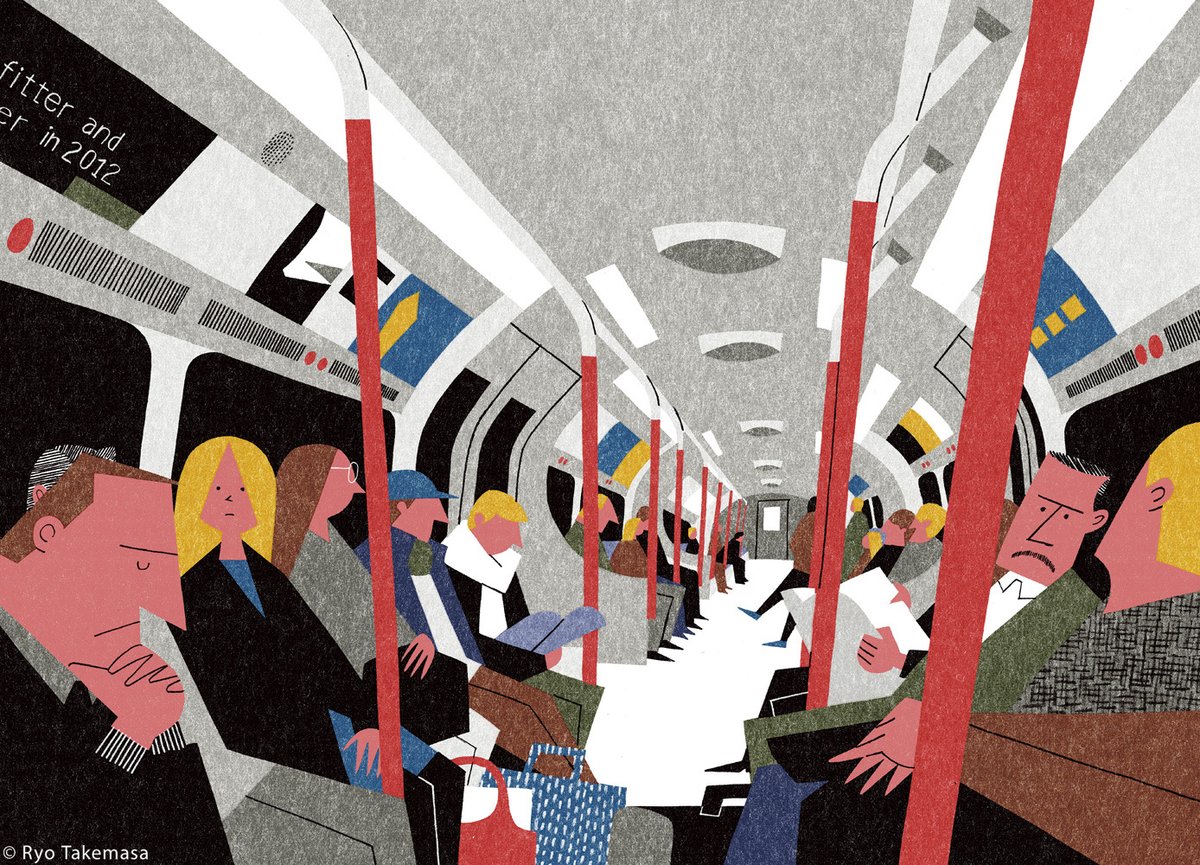 Ryo Takemasa- On the Tube, #London (2013).