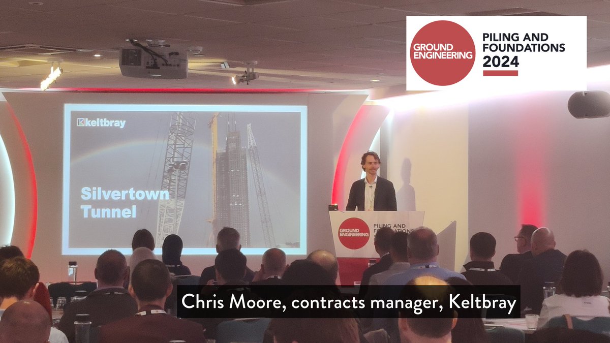 GE_magazine's tweet photo. Silvertown Crossing session is exploring the complex design and innovative engineering and project delivery on the North and South sides of the tunnel. Great presentation by Chris Moore, contracts manager at Keltbray.
Find out more: https://t.co/saj8HEjKxC
#GEPiling https://t.co/61CpbfgNim