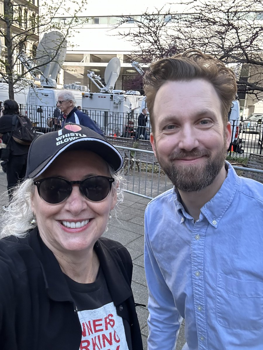 @TheDailyShow I all but wanted to give @jordanklepper a hug (in a motherly way) when I saw him outside the Courthouse on the first day of #TrumpTrial. Not only is his stuff brilliantly hilarious, but also historical documentation of when a cult formed that almost (😬👀) toppled our democracy.