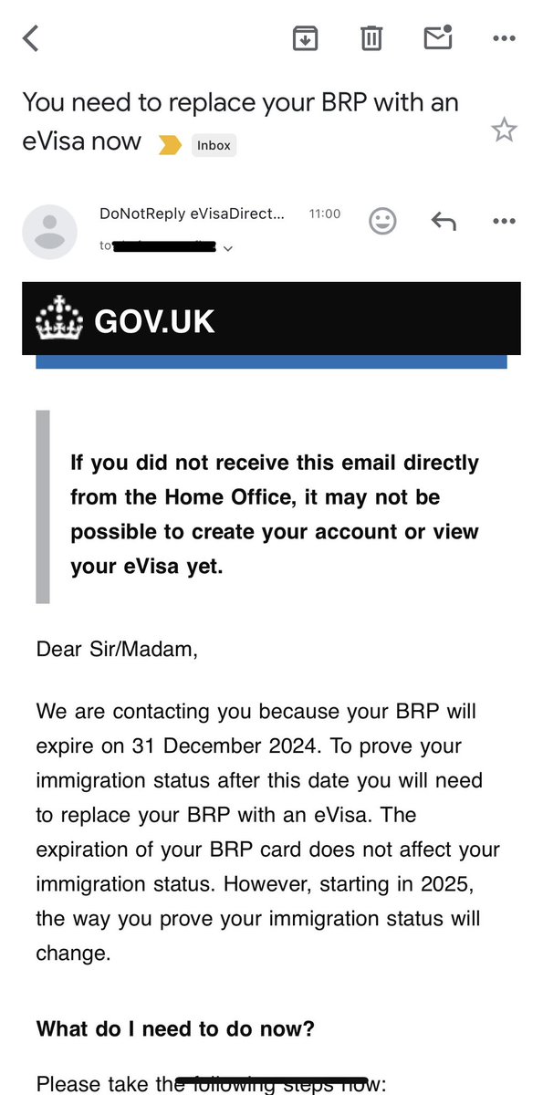 I’m a British citizen but got this email from the Home Office today. I obviously don’t have a BRP. They want to enforce visa ‘digitalisation’ but evidently their data is unreliable. It’s a disaster in the making and we can see it from miles away.