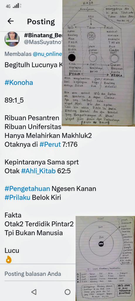 MasSuyatno1's tweet photo. @HisyamMochtar Cerita Lucu
25:43_44
👇
#Alloh (Bersinar)
Malaikat
Manusia
Hewan
Syaitan
#Iblis( Kegelapan)
Tiap Otak Merasa
#Saya_Lebih_Baik
Dn Tiap Otak jg
Merasa apapun yg diLakukan
Sdh Benar
Ngerti Tidak Otak2
Di Dunia ini isinya apa
Lbh Rendah dari Hewan
Apa kbr Otak2 Terdidik
Lucu
👇 https://t.co/YpJgLGDEmV