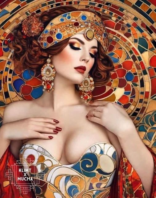 🎨Klimt and Mucha art