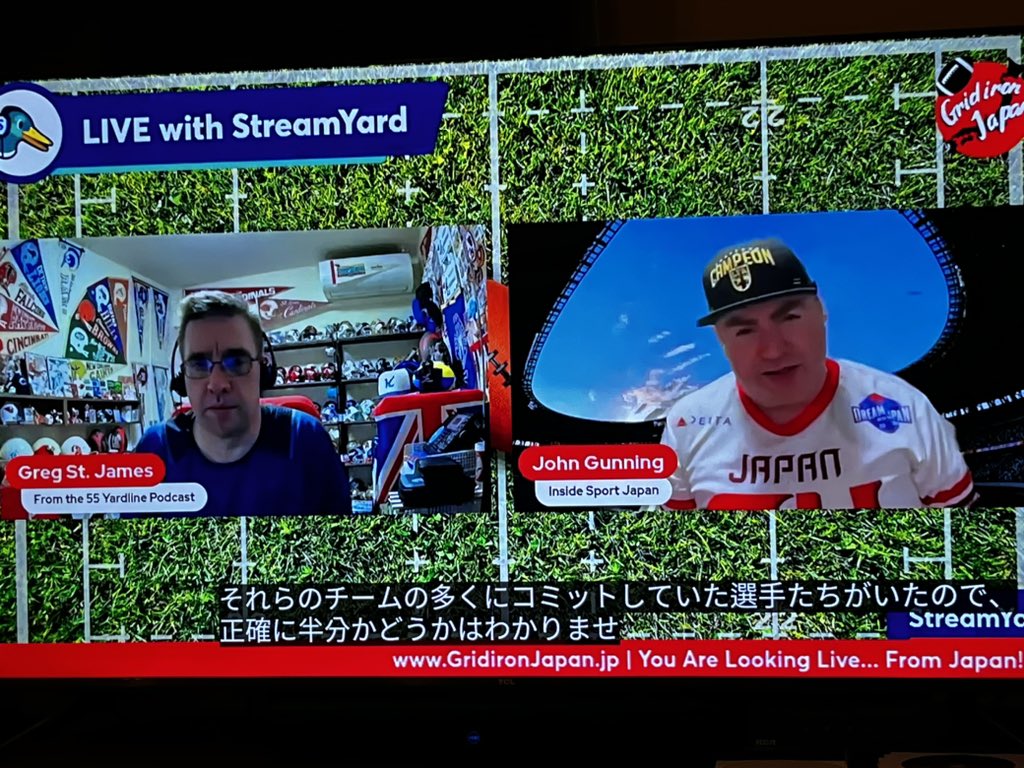 Gridiron Japan YouTube チャンネルは正式にバイリンガルになりました。新しいビデオ ショーに日本語字幕が付きました! @xl1996 @x2x31996 @JAFA1934 @StandingBears_  @kcafa @kcafaflash #Japan #NFL