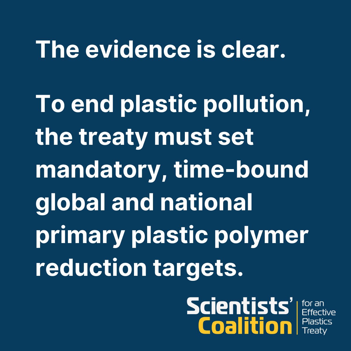 👉 The evidence is clear: To end plastic pollution, we must go upstream to the source. Read the press release ➡️ docs.google.com/document/d/1tF… 📚 Explore our many other resources ➡️ linktr.ee/scientistscoal…