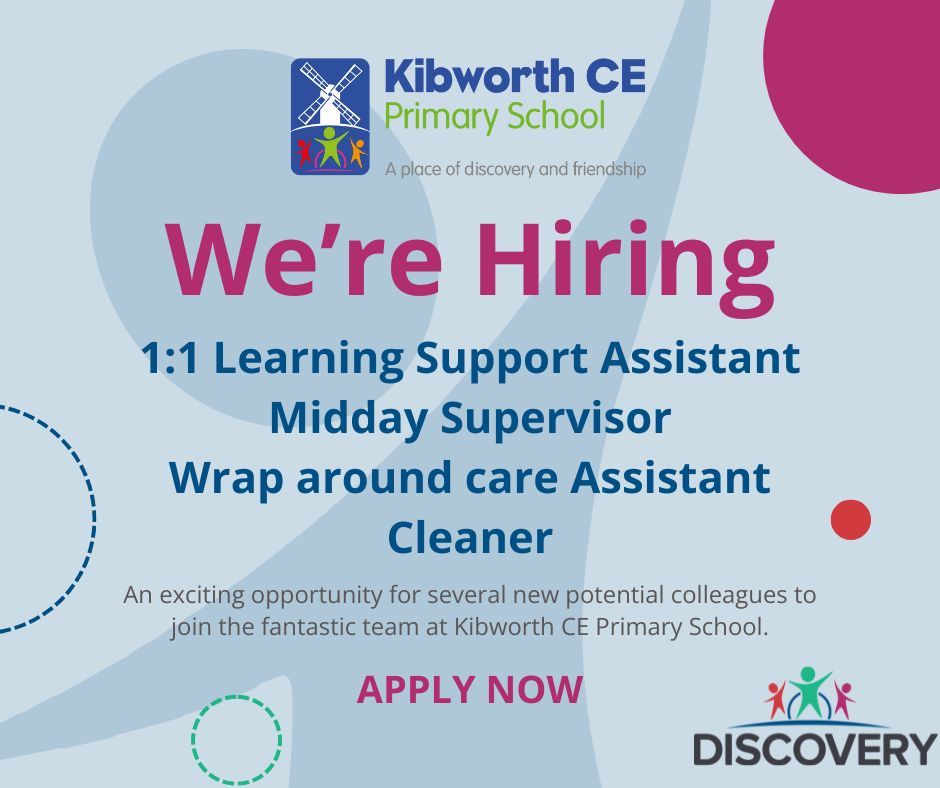 EXCITING OPPORTUNITY!!! @Kibprimary are looking to recruit; caring, enthusiastic and highly motivated colleagues for numerous roles within their School. Apply via here - buff.ly/3w5igB4 #Recruitment #Jobs #School #Vacancy #Education
