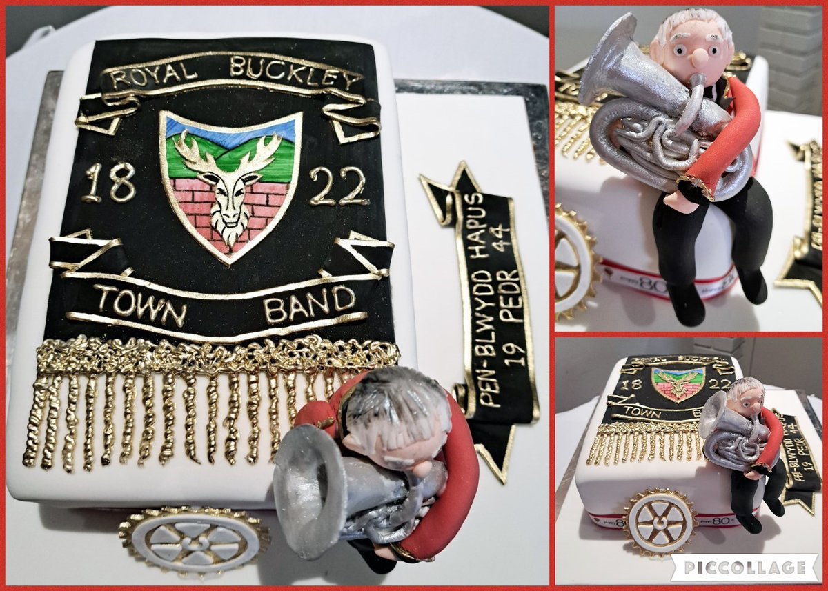 Our congratulations & very best wishes to one of our senior bandsmen, Pedr Roberts, who recently celebrated his 8oth Birthday. Just look at his magnificent birthday cake!
#happybirthday #plenblwyddhapus #80thbirthday #80thbirthdaycake #80thbirthdaycelebration