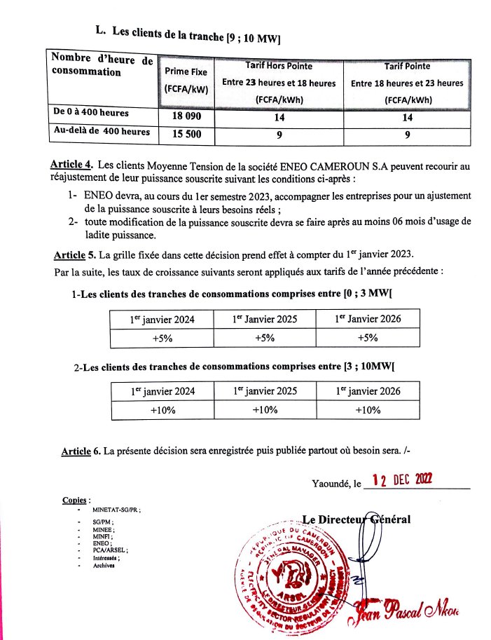 jtchoufang's tweet photo. @madibaOlivier @InvestCameroun @EcoMatin_CMR Pour la décision de référence, elle avait été publié par l'#ARSEL en décembre 2022 et elle suggère des augmentations fréquentes, jusque 2026.
Les prix indicatifs en fin 2022 accessibles à ce lien... Ils varient selon le montant de la prime fixe!
https://t.co/WDZ19qsG86 https://t.co/s9fl71OBfD
