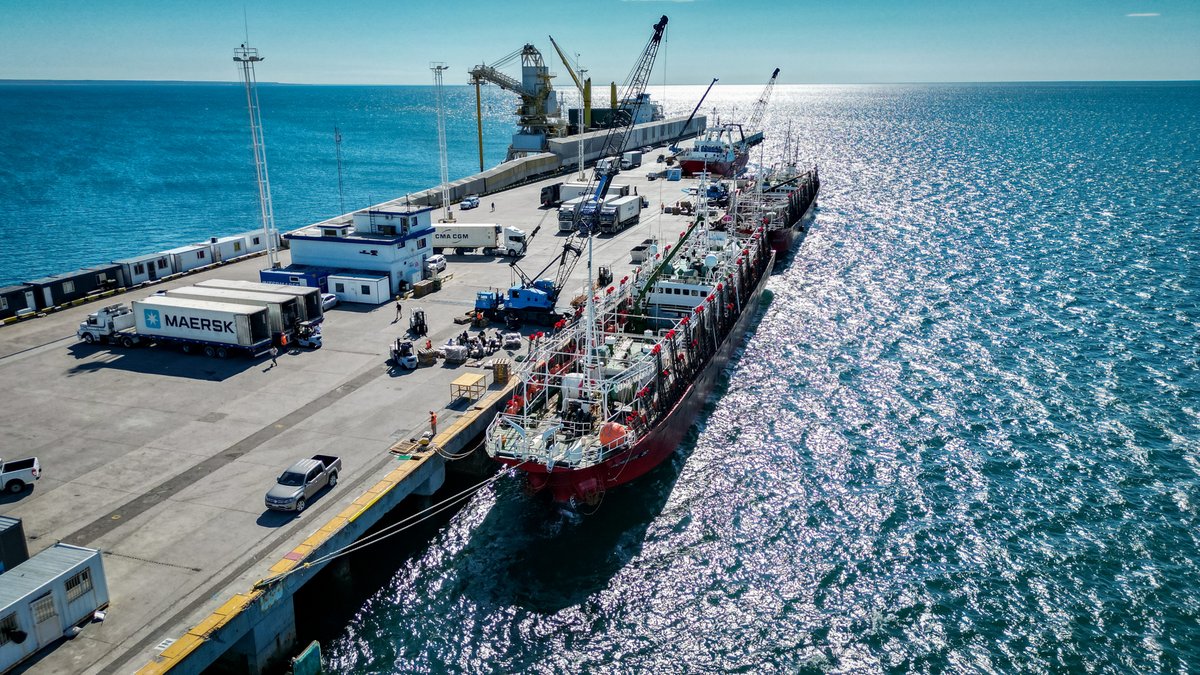 Los puertos de Chubut continúan con excelentes volúmenes de descarga de calamar. appm.com.ar/chubut-excelen…